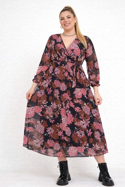 Picture of CURVY GIRL QUALITY CHIFFON DRESS